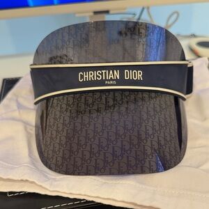 Dior Black and White Logo Visor
